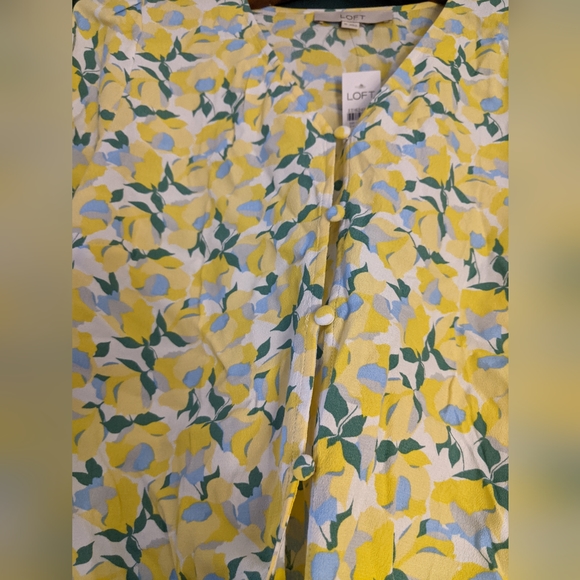 Yellow Floral Lemon Women's Top - Picture 5 of 11
